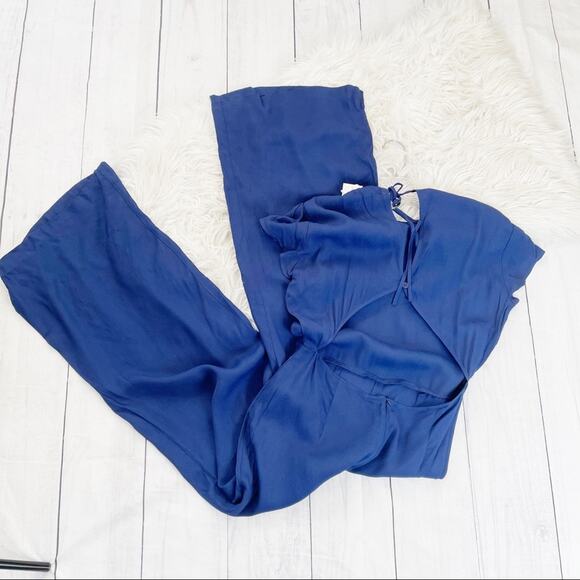 Reformation‎ Mayer Jumpsuit in Danube Blue 12 - Picture 4 of 5